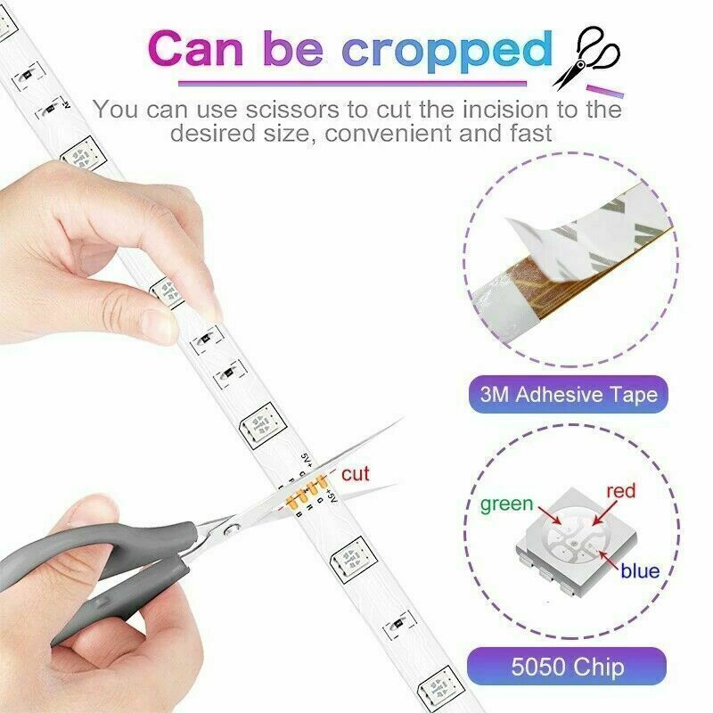 BRAND NEW 5050 RGB LED Strip Bluetooth Remote