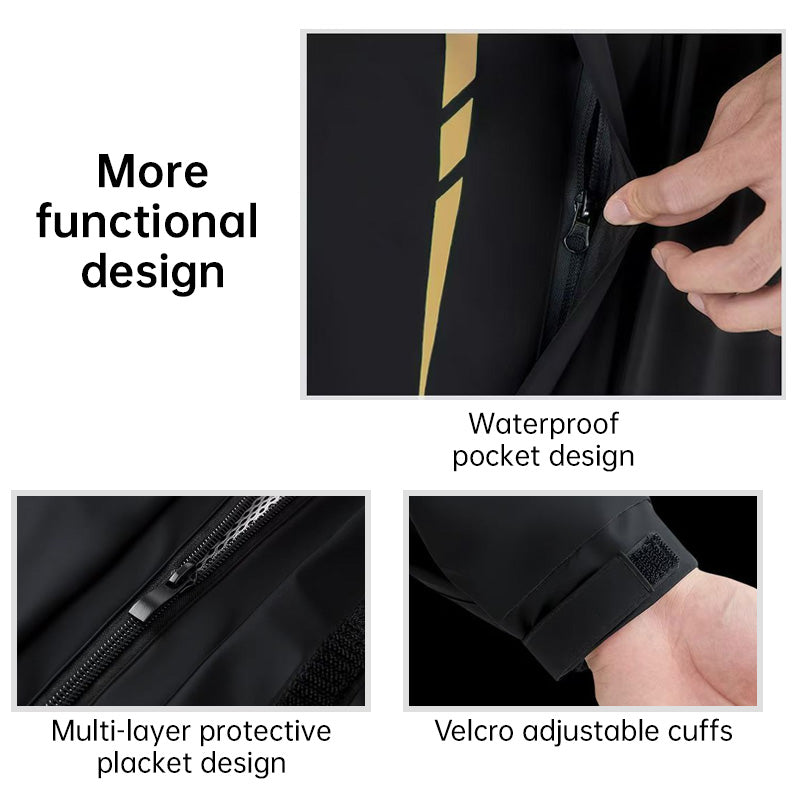 Waterproof Split Motorcycle Rain Suit - Lightweight, Heavy Rain Protection