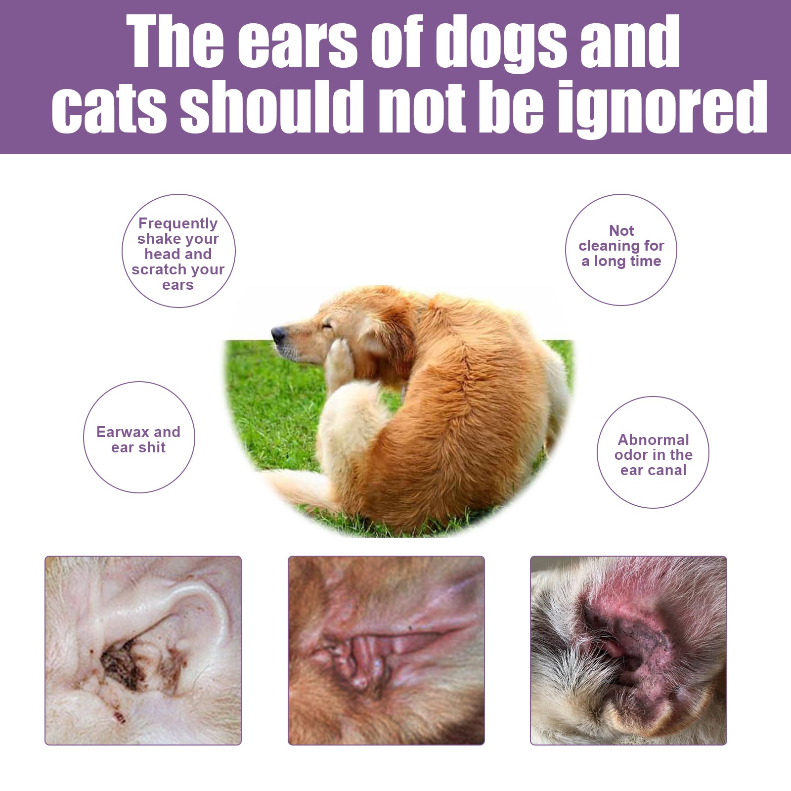 Pet  - Cats And Dogs Ear Cleaner Earwax Wash Drops