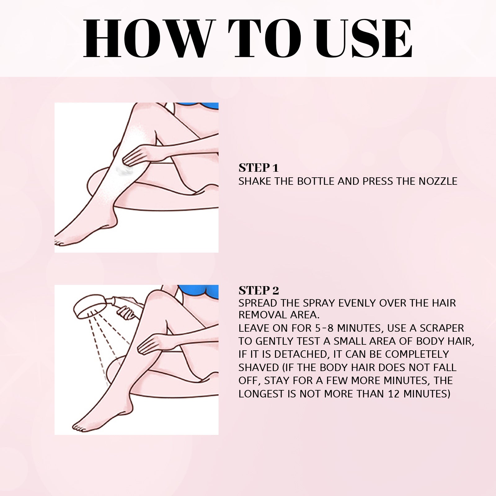 30ml 100ml Hair Removal Spray Depilatory Armpit Hair And Legs Hair Foam Mousse And Removal Is Gentle Hair Cream Spray Non-irritating