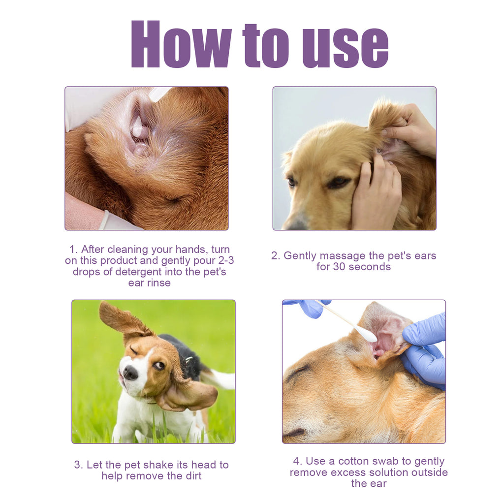 Pet  - Cats And Dogs Ear Cleaner Earwax Wash Drops