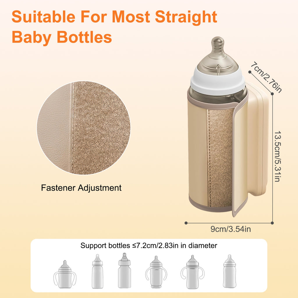 1Pc Portable Bottle Warmer With Night Light On The Go Baby Milk Warmer Milk Formula Warmer For Home Travel With 6 Heating Levels