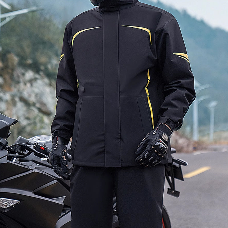 Waterproof Split Motorcycle Rain Suit - Lightweight, Foldable, Windproof, Heavy Rain Protection
