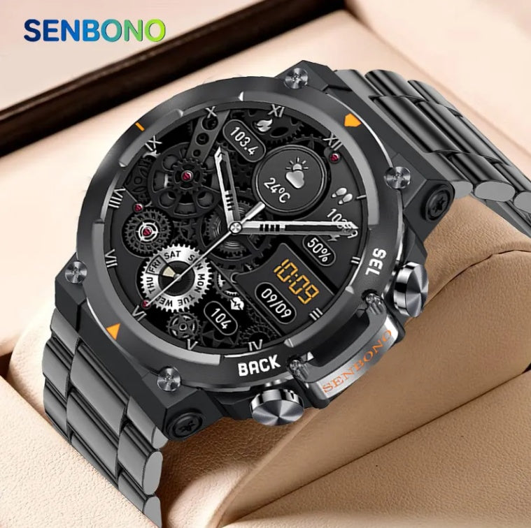 Smartwatch AMOLED1.43inch Big Screen BT Calls Gesture Control AI Voice Sports Smart Watch Men